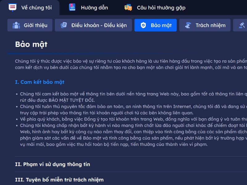 Hệ thống bảo mật tuyệt đối an toàn